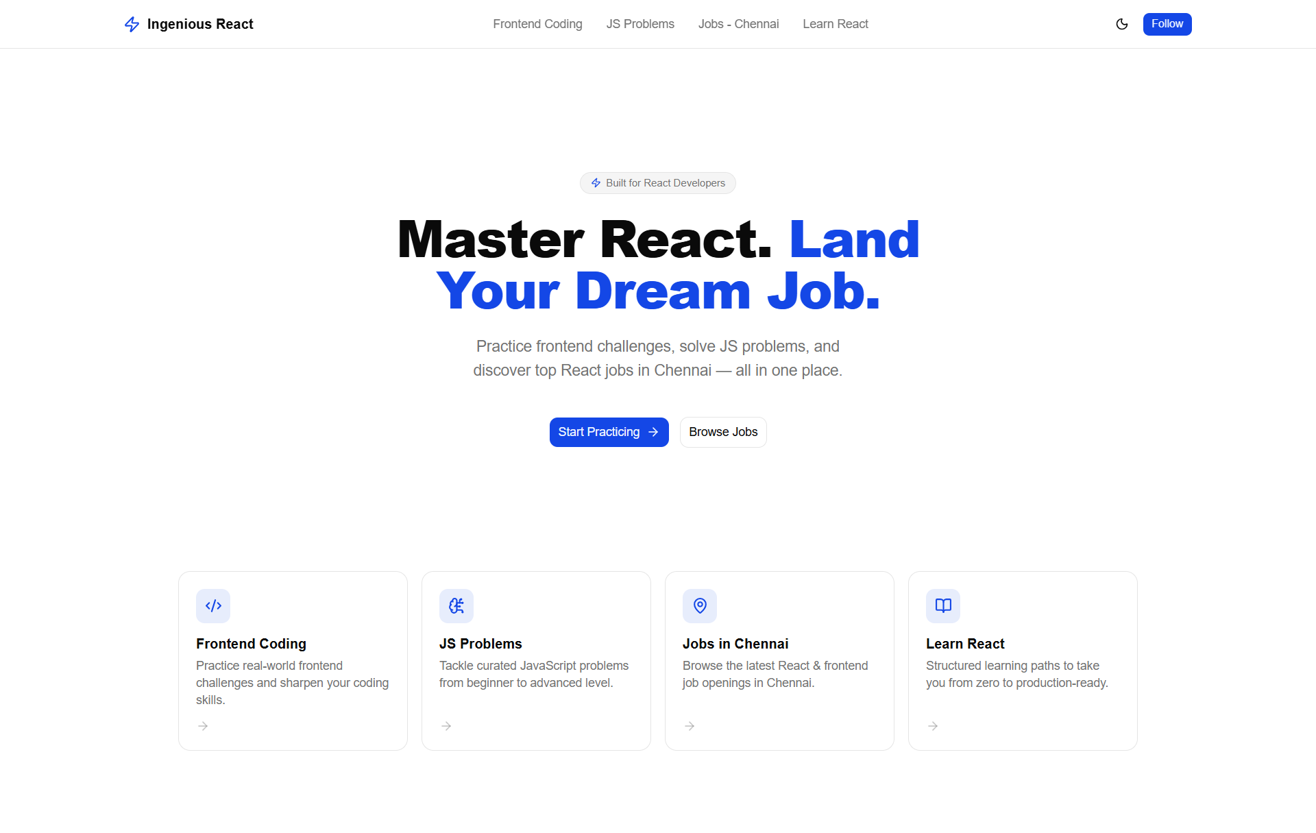Ingenious React