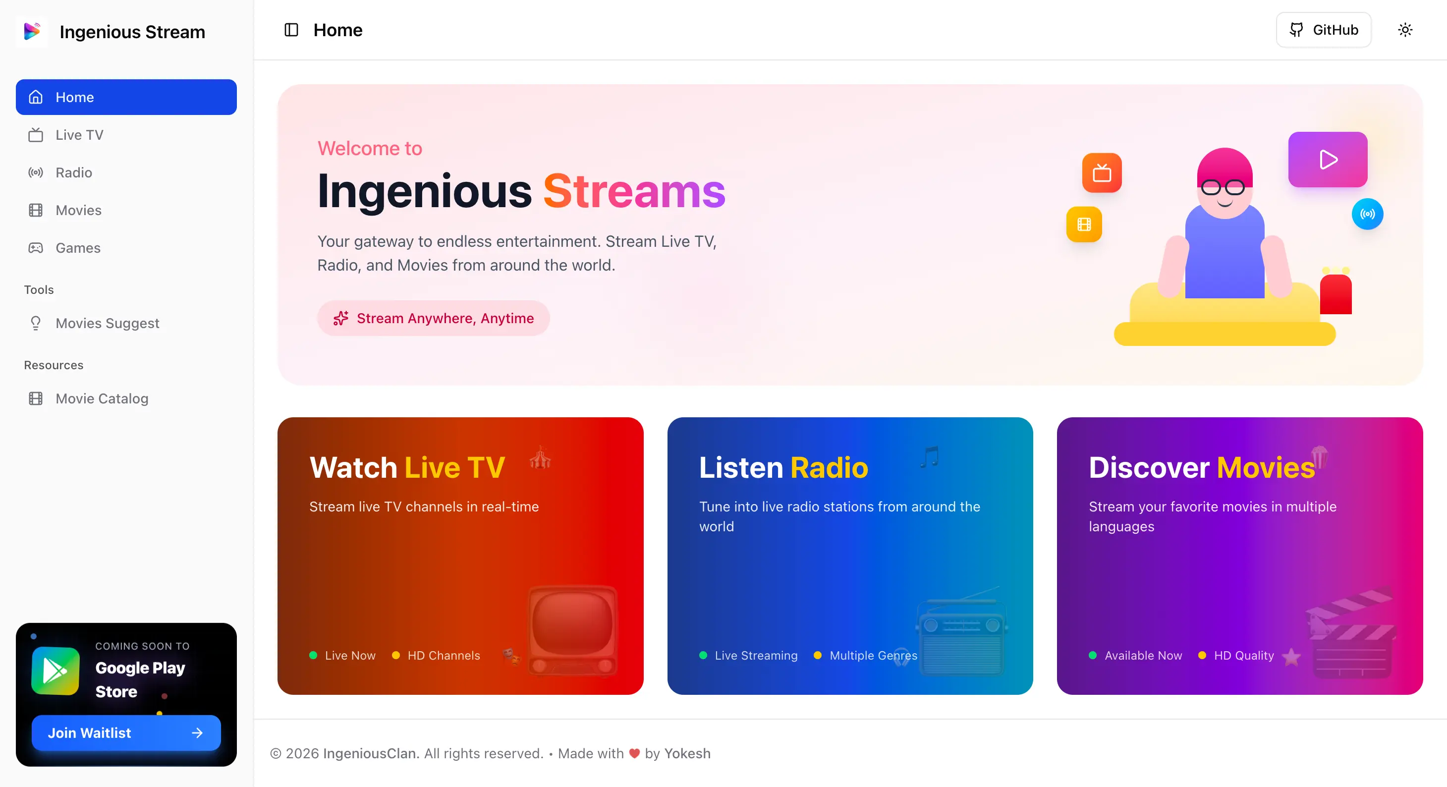 Ingenious Stream